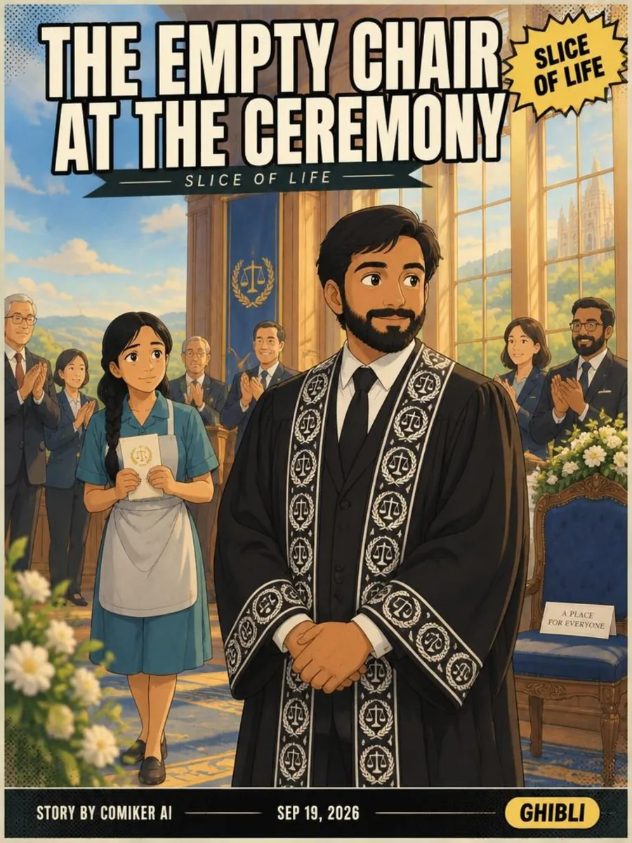 Comic cover: The Empty Chair at the Ceremony